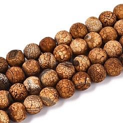 Natural Dragon Veins Agate Beads Strands&nbsp;G-N357-12A-01