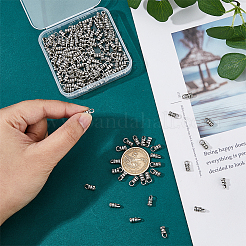 150 個の合金コード端  エンドキャップ  溝付き柱  アンティークシルバー  10x5x4mm  穴：3x2.5mm  内径：2.2mm&nbsp;FIND-FH0008-75