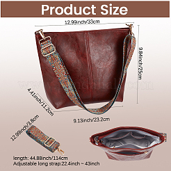 PU Leather Shoulder Bags with Ethic Bag Starp&nbsp;AJEW-WH20816-217D-1