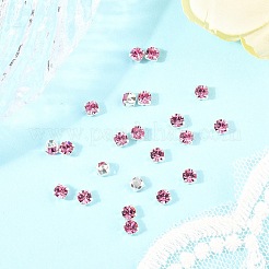 プレシオサ® マキシマ クリスタル 縫い付けカップ  チェコクリスタル  真鍮製爪付き台座付き  719 35 021 チャトン（丸）  銀  バラ70010本  ss12（3~3.2mm）&nbsp;X-PRC-SS12-70010-S
