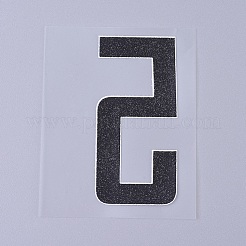 (Clearance Sale)Number Iron On Transfers Applique Hot Heat Vinyl Thermal Transfers Stickers For Clothes Fabric Decoration Badge&nbsp;DIY-WH0148-43E