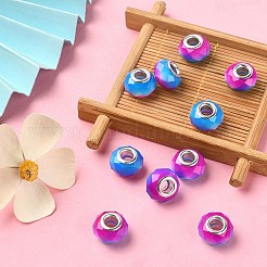 Glass European Beads&nbsp;GPDL-YW0001-02A