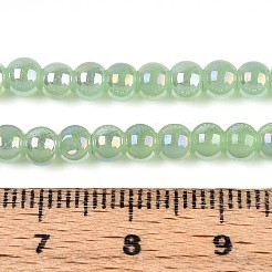 Electroplate Imitation Jade Glass Beads Strands&nbsp;LS-GLAA-T032-J4mm-AB03