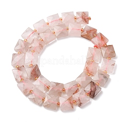 Natural Hematoid Quartz/Ferruginous Quartz Beads Strands&nbsp;G-F839-A12-01