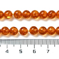 Resin Imitation Amber Beads Strands&nbsp;X-RESI-Z017-01A