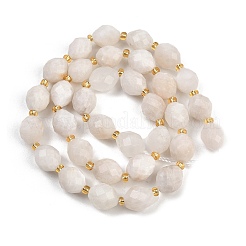Natural White Moonstone Beads Strands&nbsp;G-N342-149I-13