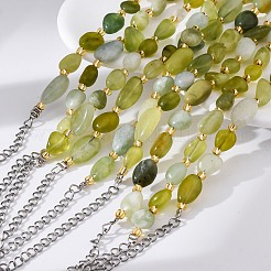 Natural Xiuyan Jade Beaded Bracelets for Women&nbsp;G-P563-07P-09