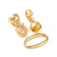 Brass Fold Over Clasps&nbsp;KK-U016-21G