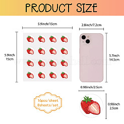 8 Sheets Plastic Waterproof Self-Adhesive Picture Stickers&nbsp;DIY-WH0428-002