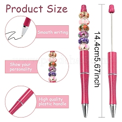 8Pcs 8 Colors Plastic Beadable Pens&nbsp;AJEW-YW0001-33