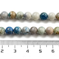 天然ハックマナイトソーダライトビーズ連売り  ラウンド  6mm  穴：0.8mm  約63個/連  15.75''（40センチメートル）&nbsp;G-Z063-A03-03