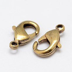 真鍮カニカン  ニッケルフリー  メッキなし  12x7x3mm  穴：2mm&nbsp;KK-J270-67C-B