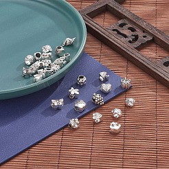 50Pcs 50 Style Tibetan Style Alloy European Beads&nbsp;TIBE-YW0001-21