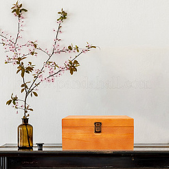 木製ギフトボックス  正方形  砂茶色  23x23x10cm&nbsp;CON-WH0085-170