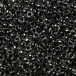 TOHOラウンドシードビーズ  日本製シードビーズ  （344)内側カラークリスタル/ブラック  11/0  2.2mm  穴：0.8mm  約1110PCS /ボトル  10 G /ボトル&nbsp;SEED-JPTR11-0344