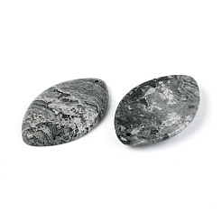 天然地図石の大きなペンダント  馬の目のチャーム  49.5~50.5x32~33x7~7.5mm  穴：1.8~2mm&nbsp;G-N361-04B