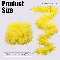 Turkey Feather Fluff Boa for Dancing&nbsp;DIY-WH0568-10B