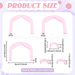 6Pcs PLA Clay Earring Drilling Guide Tool&nbsp;TOOL-PH0002-05