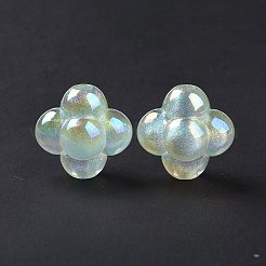 UV Plating Rainbow Iridescent Acrylic Beads&nbsp;OACR-C010-13D