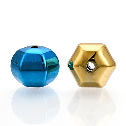UVメッキ不透明アクリルビーズ  提灯の形  ミックスカラー  14x17x17mm  穴：2.5mm&nbsp;X-PACR-T017-03