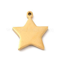 304ステンレススチールエナメルチャーム  星のチャーム  ゴールドカラー  ミックスカラー  14.5x13x1.4mm  穴：1mm&nbsp;STAS-A078-09G