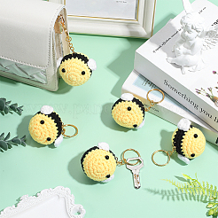 8Pcs Wool Crochet Bees Keychain&nbsp;KEYC-ME00023