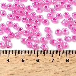 ガラスシードビーズ  ラウンド  カメリア  2~4mm  穴：0.8~1.2mm  20 G /袋  25袋/セット  500 G /セッティング&nbsp;GLAA-XCP0001-72D