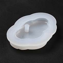 DIYペンダントシリコンモールド  樹脂型  UVレジン用  エポキシ樹脂ジュエリー作り  雲  38x58x8.5mm  穴：4mm&nbsp;SIMO-H009-08N
