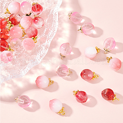 36Pcs 3 Colors Glass Pendants&nbsp;GLAA-GA0001-95