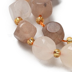 Natural Golden Silk Jade Beads Strands&nbsp;G-K387-A07-02