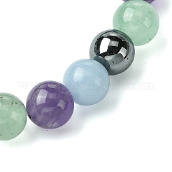 12Pcs 12 Styles Constellation Mixed Gemstone Round Beaded Stretch Bracelet Sets&nbsp;BJEW-JB10910