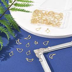 60Pcs 5 Styles 304 Stainless Steel Charms&nbsp;STAS-FS0001-87