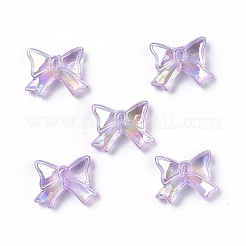 UV Plating Rainbow Iridescent Acrylic Beads&nbsp;OACR-H015-03