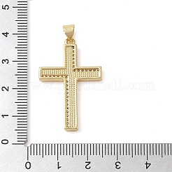Brass Micro Pave Cubic Zirconia Pendants&nbsp;KK-I712-52G-02