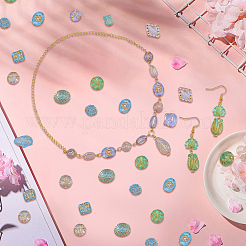 透明アクリルビーズ2袋  ライン入り  混合図形  ミックスカラー  9~26x10~16x7~13mm  穴：1.4~2.2mm  約50 G /袋  60~80個/袋&nbsp;MACR-PA0001-17B