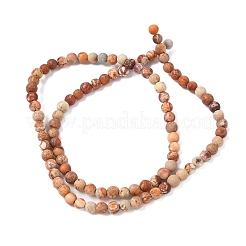 Natural Imperial Jasper Beads Strands&nbsp;G-A175C-4mm-02