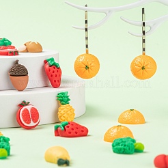 Autumn Theme 100Pcs 10 Style Resin Cabochons&nbsp;CRES-LS0001-06