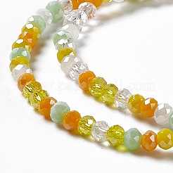 Electroplate Glass Beads Strands&nbsp;EGLA-S192-001A-B12