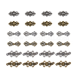 24Pcs 6 Styles Alloy Snap Lock Clasps&nbsp;FIND-DC0005-13