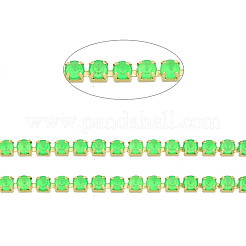 Brass Rhinestone Strass Chains&nbsp;CHC-N017-003B-B01