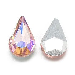 Pointed Back Glass Rhinestone Cabochons&nbsp;RGLA-T014-8x13mm-04