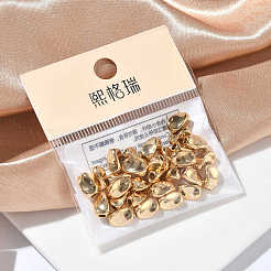 シェグレイスの真鍮ビーズ  カドミウムフリー＆ニッケルフリー＆鉛フリー  ナゲット  18KGP本金メッキ  8x5x5mm  穴：1.8mm&nbsp;XGRQ1A263-304G