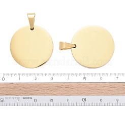 304 Stainless Steel Pendants Ion Plating(IP)&nbsp;STAS-P115-08G