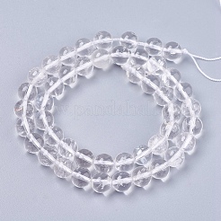 Natural Quartz Crystal Beads Strands&nbsp;X-G-R193-05-8mm