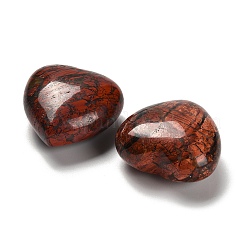 Natural Red Jasper Heart Display Decorations&nbsp;G-P562-02C