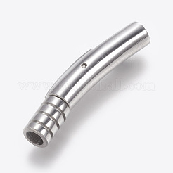変色しにくい304ステンレススチール製バヨネット留め具  ステンレス鋼色  29x5mm  穴：3mm&nbsp;STAS-A035H-3P
