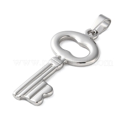 304ステンレススチール製ビッグペンダント  キーチャーム  変色防止  ステンレス鋼色  50x24x3mm  穴：9x5.5mm&nbsp;STAS-G346-36P