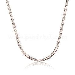 304 Stainless Steel Cuban Link Chains&nbsp;CHS-CJ0001-28P