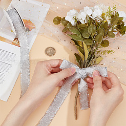 10 Yards Polyester Ribbons with Fringe Edge&nbsp;OCOR-WH0070-120A