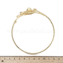 Lotus Alloy Arm Cuff Bangles for Girl Women&nbsp;AJEW-A063-01D-G